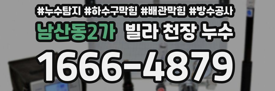 남산동2가 빌라 천장 누수