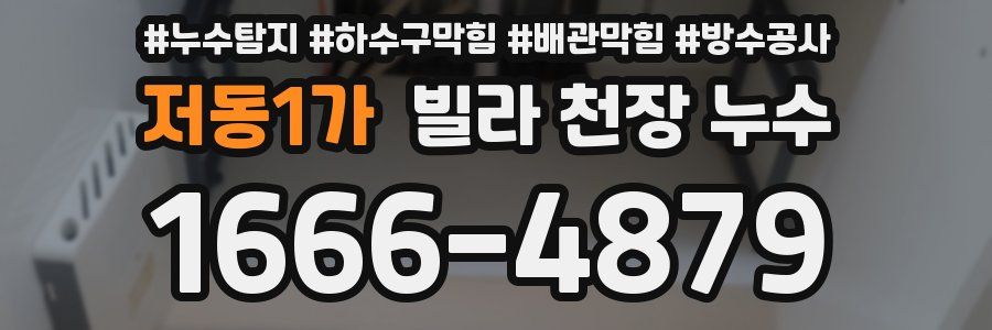 저동1가 빌라 천장 누수