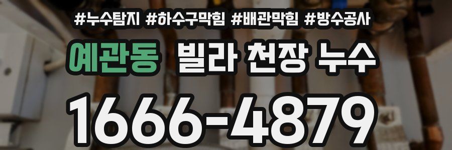 예관동 빌라 천장 누수