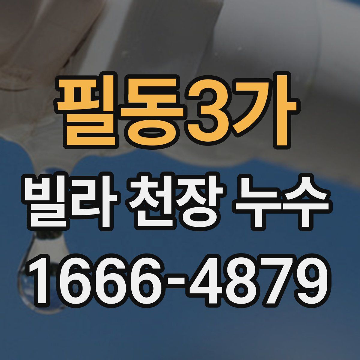 필동3가 빌라 천장 누수