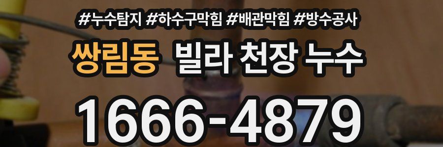 쌍림동 빌라 천장 누수