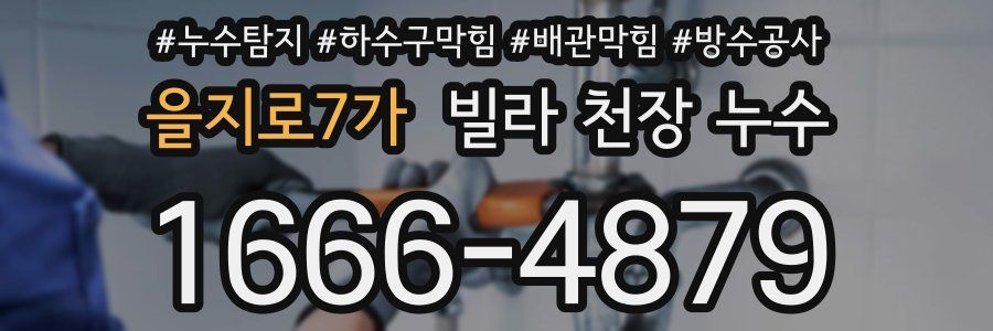 을지로7가 빌라 천장 누수
