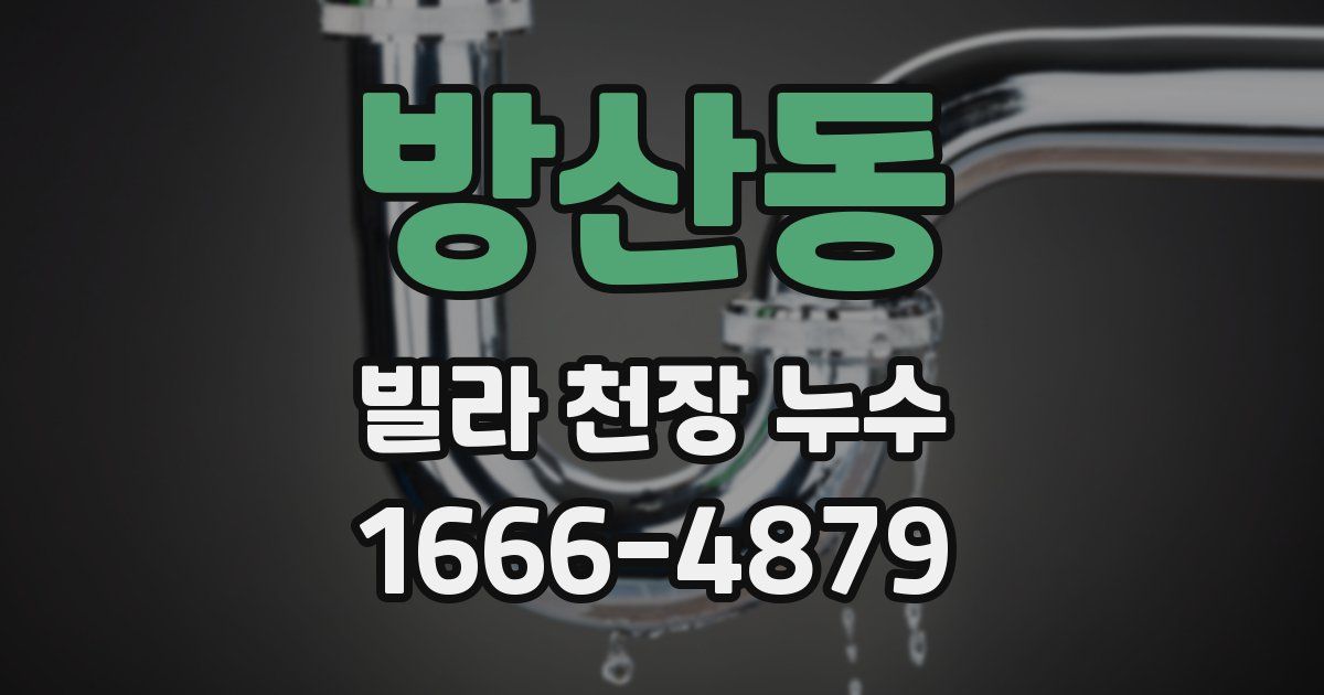 방산동 빌라 천장 누수