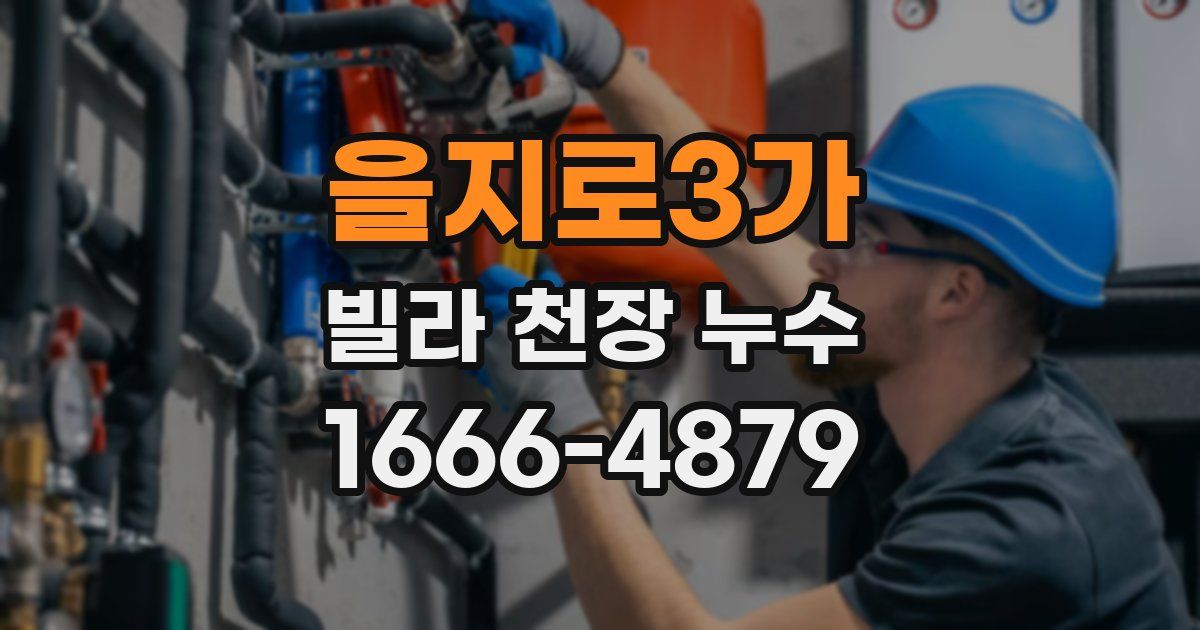 을지로3가 빌라 천장 누수