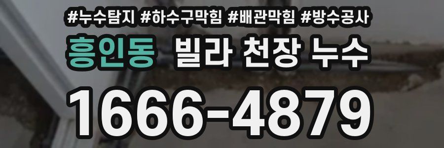 흥인동 빌라 천장 누수