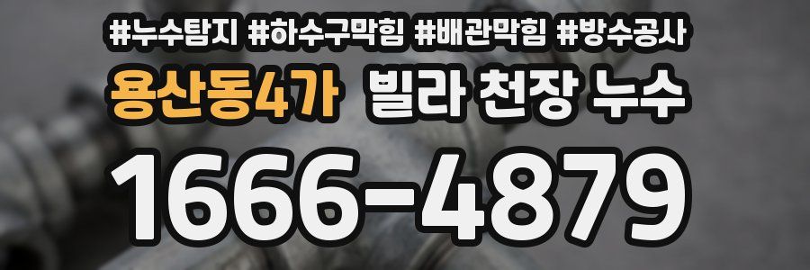 용산동4가 빌라 천장 누수