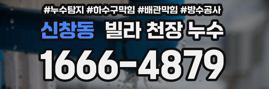 신창동 빌라 천장 누수