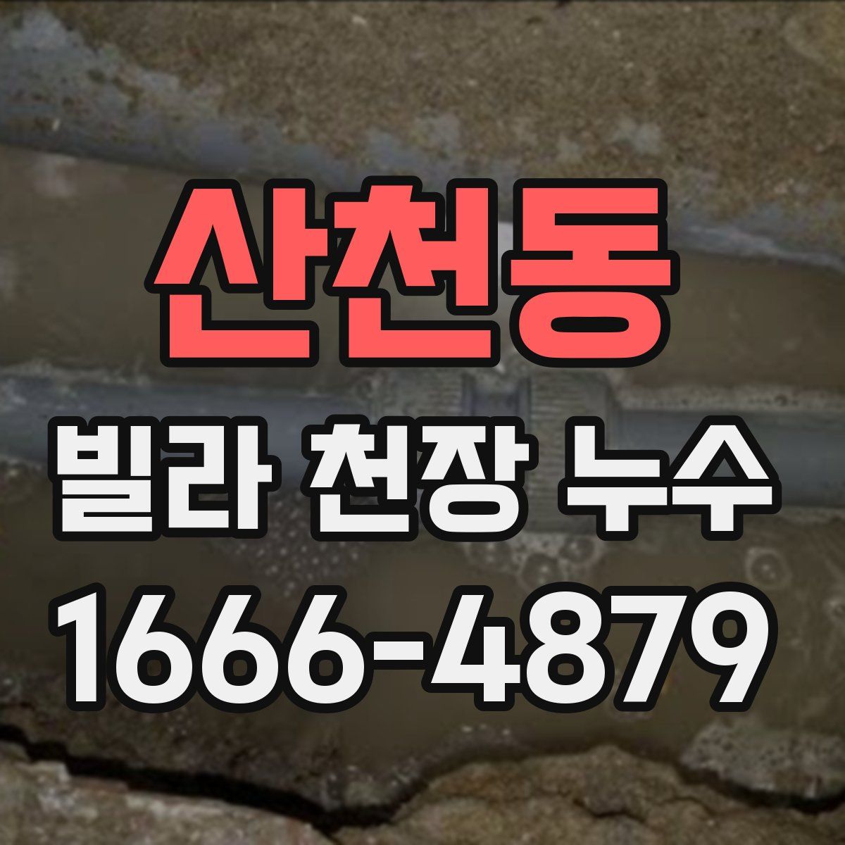 산천동 빌라 천장 누수