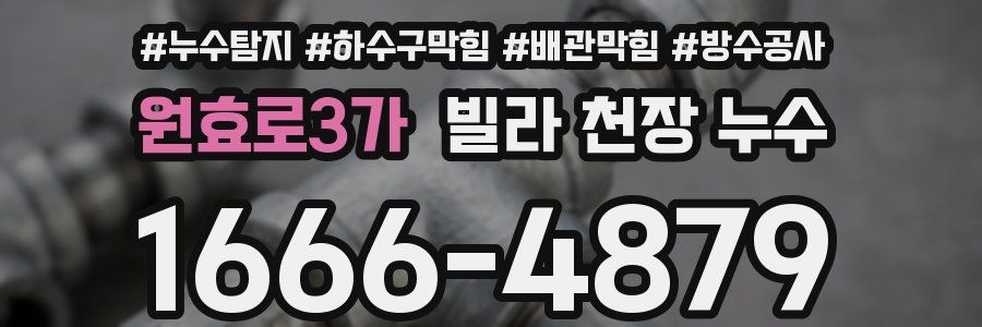 원효로3가 빌라 천장 누수