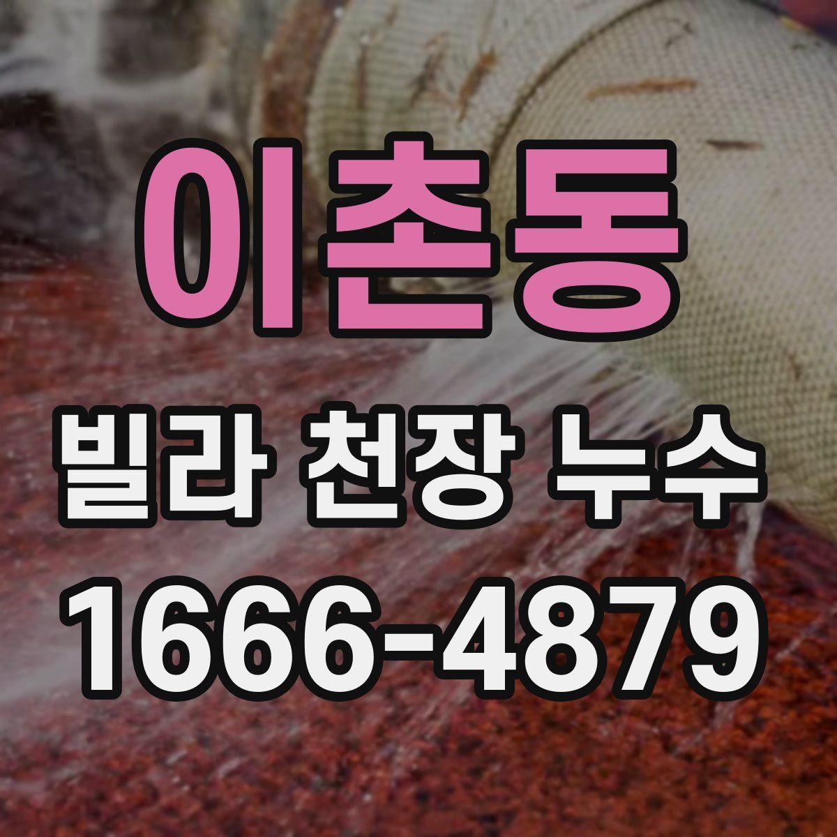 이촌동 빌라 천장 누수
