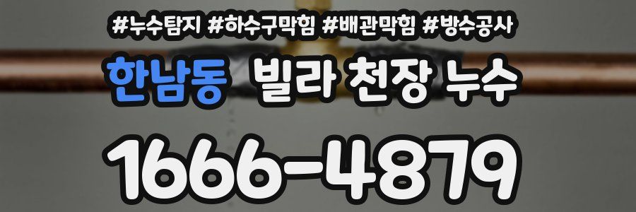 한남동 빌라 천장 누수