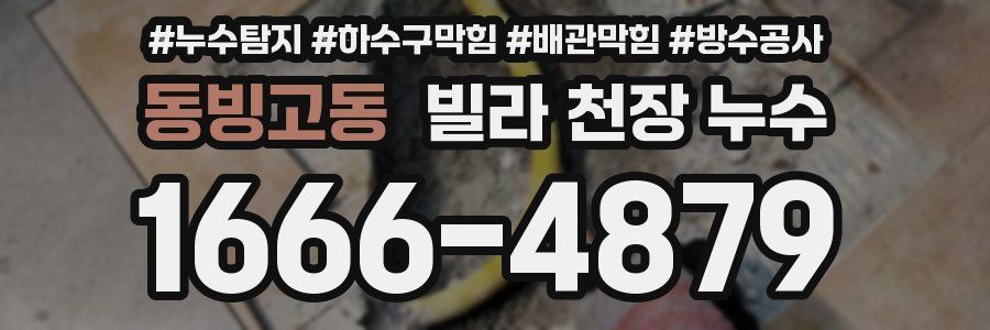 동빙고동 빌라 천장 누수