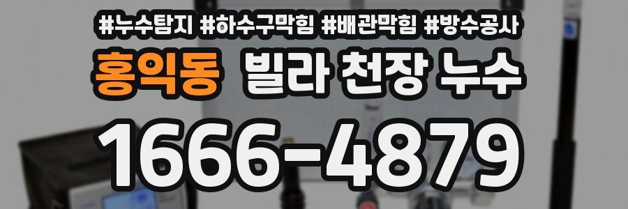 홍익동 빌라 천장 누수