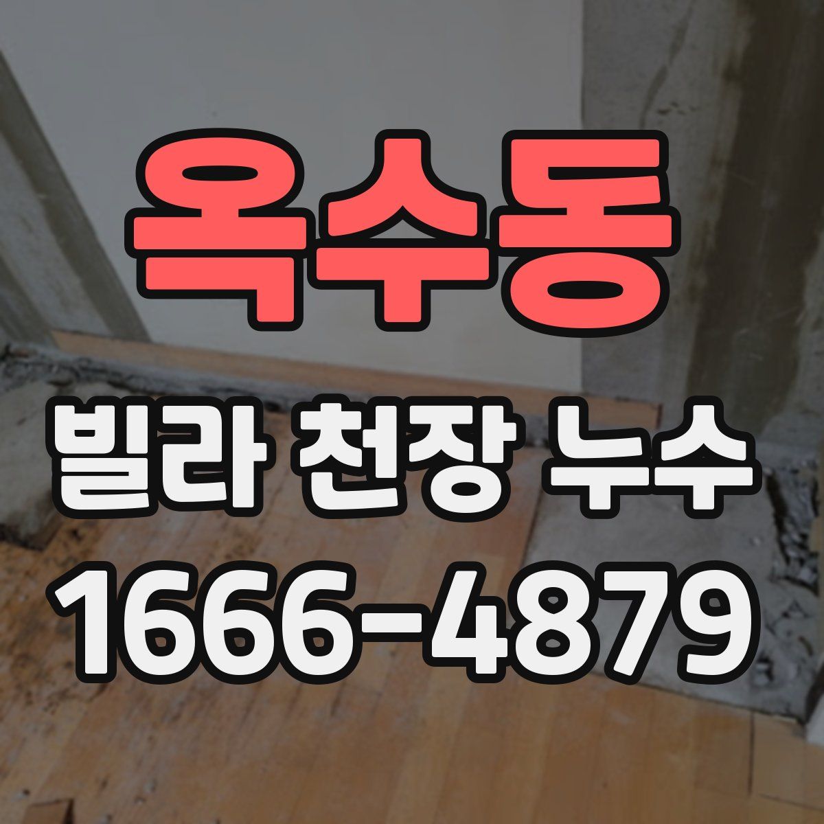 옥수동 빌라 천장 누수