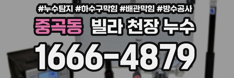중곡동 빌라 천장 누수