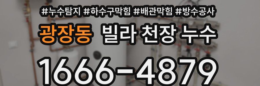 광장동 빌라 천장 누수