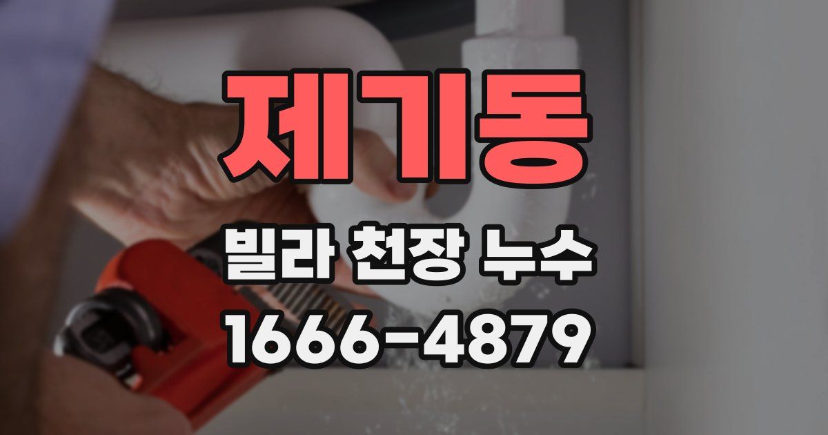 제기동 빌라 천장 누수