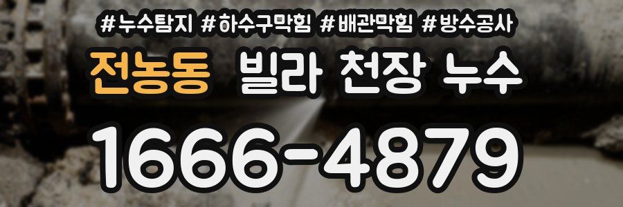 전농동 빌라 천장 누수