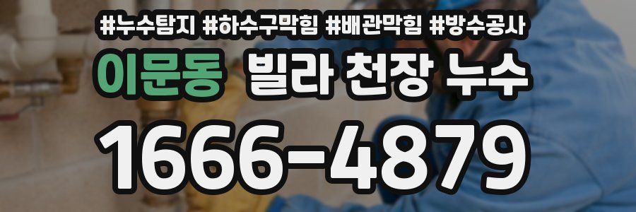 이문동 빌라 천장 누수