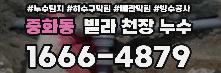 중화동 빌라 천장 누수