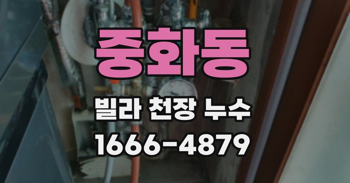 중화동 빌라 천장 누수