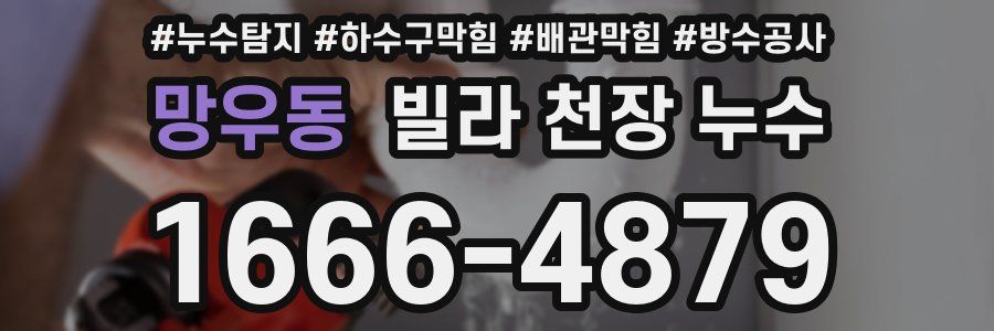 망우동 빌라 천장 누수