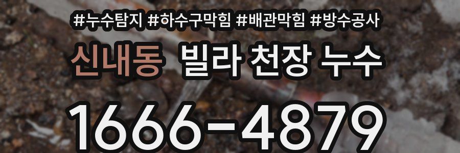 신내동 빌라 천장 누수