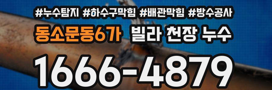 동소문동6가 빌라 천장 누수