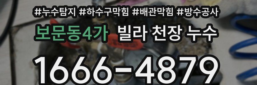 보문동4가 빌라 천장 누수
