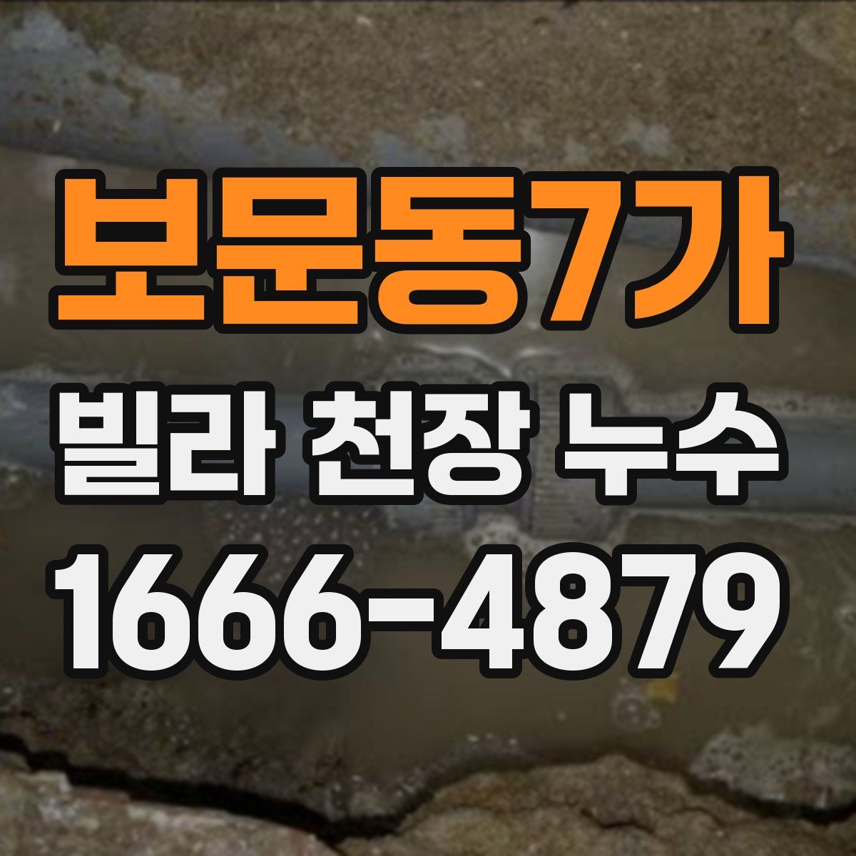 보문동7가 빌라 천장 누수