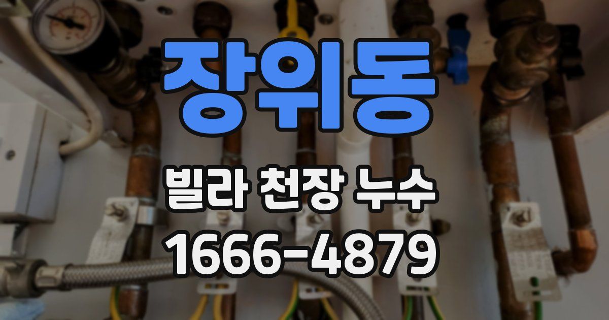 장위동 빌라 천장 누수