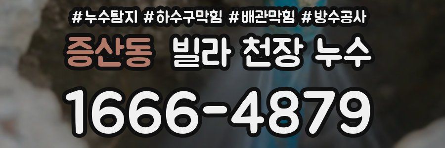 증산동 빌라 천장 누수
