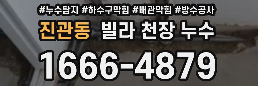 진관동 빌라 천장 누수