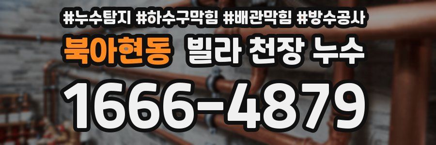 북아현동 빌라 천장 누수