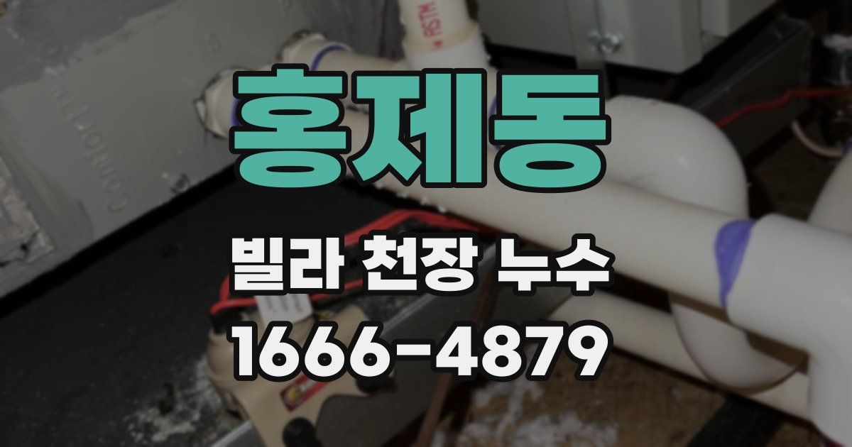 홍제동 빌라 천장 누수