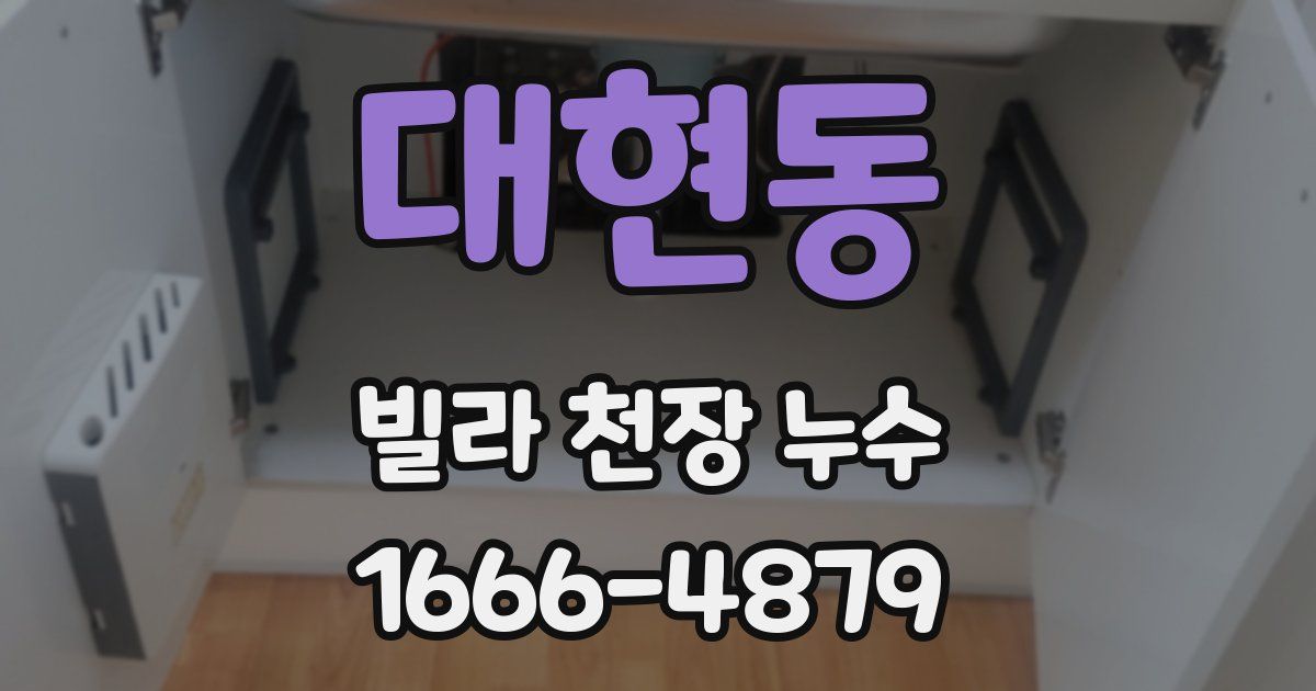 대현동 빌라 천장 누수
