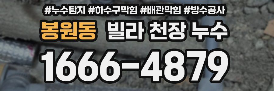 봉원동 빌라 천장 누수