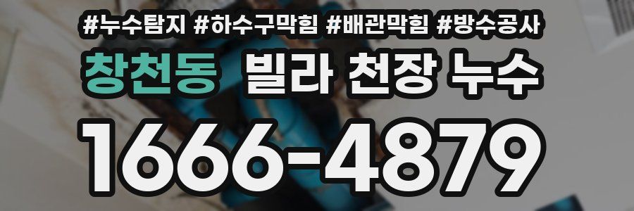 창천동 빌라 천장 누수