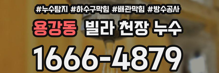 용강동 빌라 천장 누수