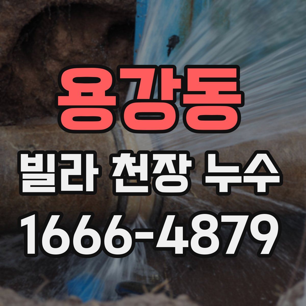 용강동 빌라 천장 누수
