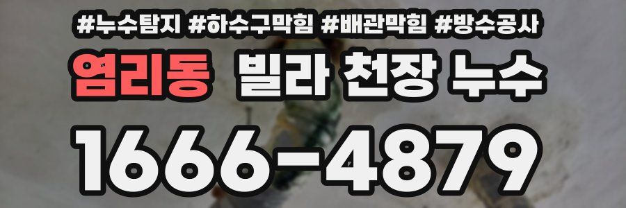 염리동 빌라 천장 누수