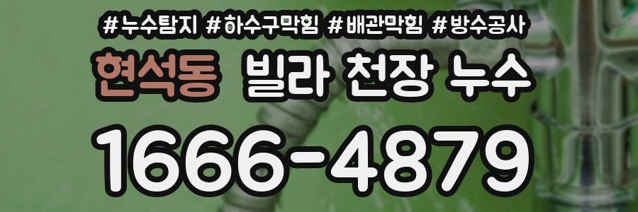 현석동 빌라 천장 누수
