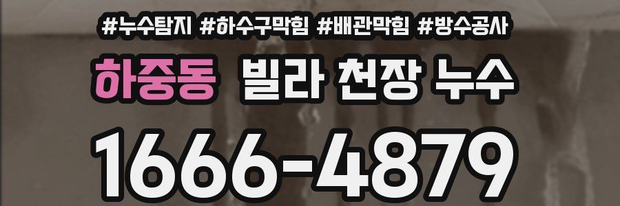 하중동 빌라 천장 누수