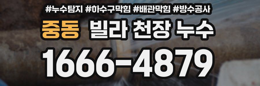중동 빌라 천장 누수
