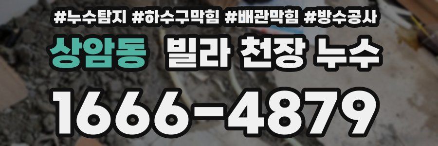 상암동 빌라 천장 누수