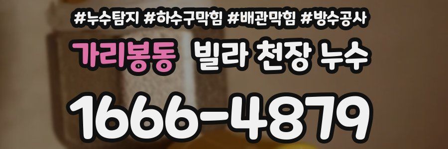 가리봉동 빌라 천장 누수