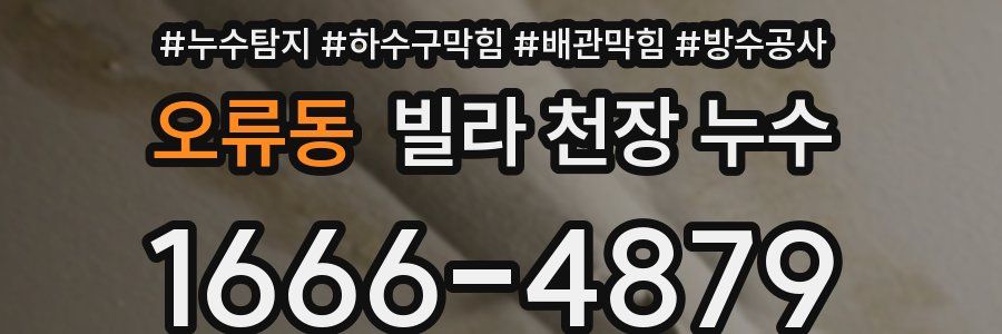 오류동 빌라 천장 누수