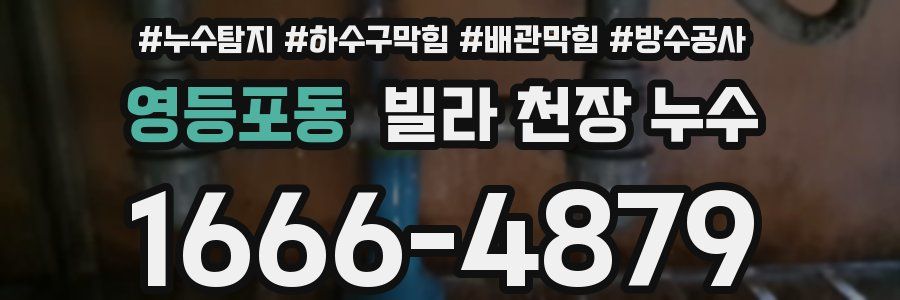 영등포동 빌라 천장 누수