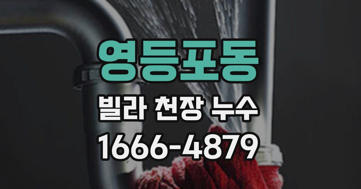 영등포동 빌라 천장 누수