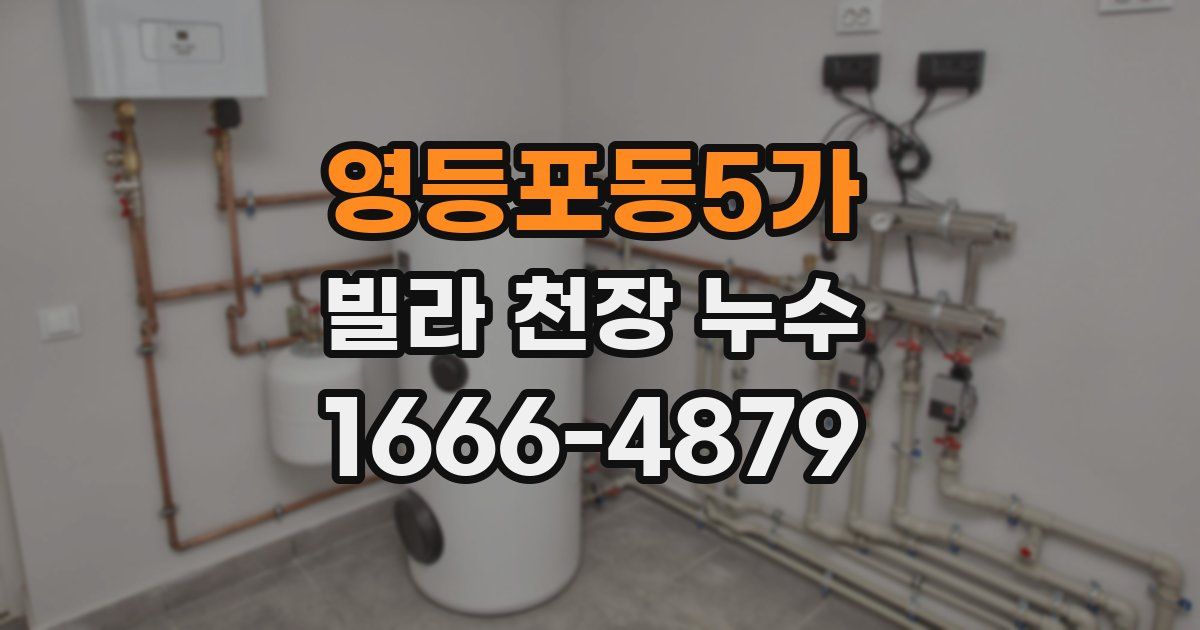 영등포동5가 빌라 천장 누수